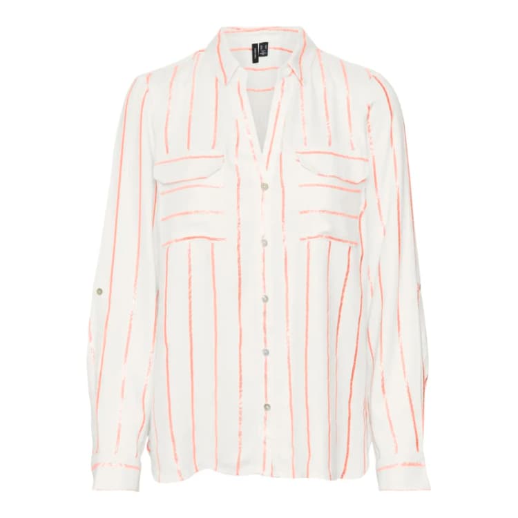 Image of Vero Moda Womens long sleeve blouse Vero Moda Hana Beige Female XL