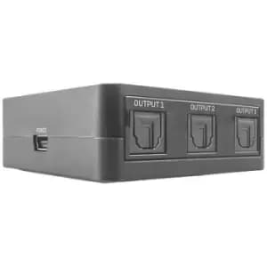 Image of LINDY 70480 3 ports Toslink splitter Black