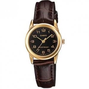 Image of Casio Ladies Stainless Steel Watch - LTP-V001GL-1