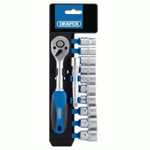 Image of Draper 3/8 12 Piece Ratchet & Socket Set