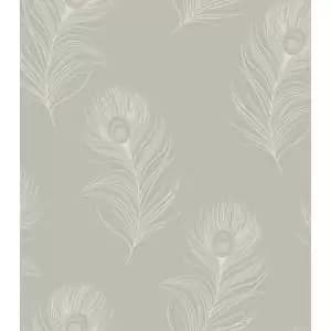 Image of Holden Decor Pavona Sage Wallpaper - 10.05m x 53cm
