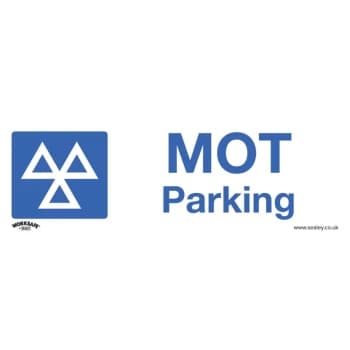 Image of Safety Sign - MOT Parking - Rigid Plastic