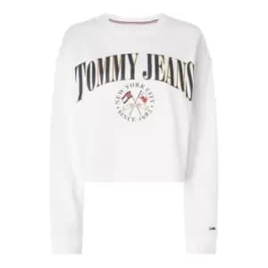 Image of Tommy Jeans Tjw Rlxd Crop Mdrn Prp 2 Crew - White