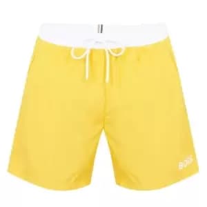 Image of Boss Starfish Swim Shorts - Yellow