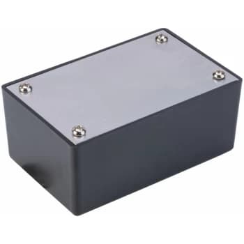 Image of 301935 ABS Project Box Alum. Lid Black 53 x 83 x 35mm - R-tech