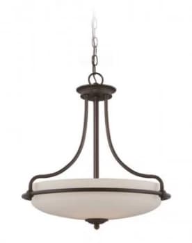 Image of 4 Light Ceiling Pendant Palladian Bronze, E27