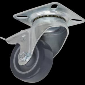 Image of Sealey Swivel Plate Total Lock Castor Grey 50mm