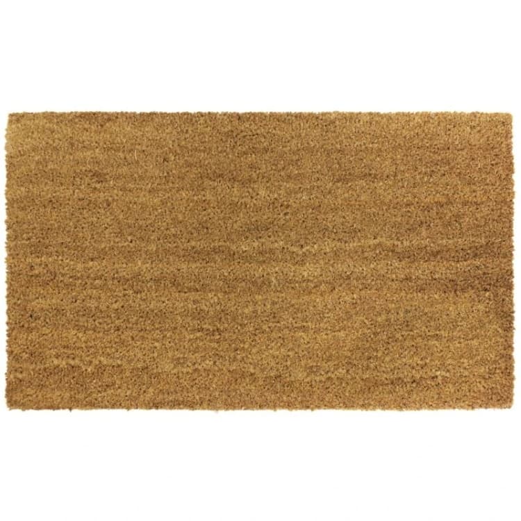 Image of JVL Manor Plain Latex Coir 40x70cm - Set of 2 Brown