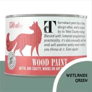 Image of Thorndown Wetlands Green Satin Interior and Exterior Wood Paint 150ml