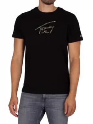 Image of Hand Written Linear Logo T-Shirt