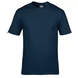 Image of Gildan Mens Premium Cotton Ring Spun Short Sleeve T-Shirt (2XL) (Navy)