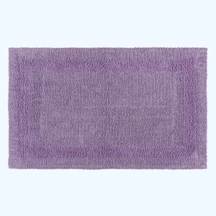Image of Homescapes Luxury Reversible Extra Large Bath Mat - Lilac