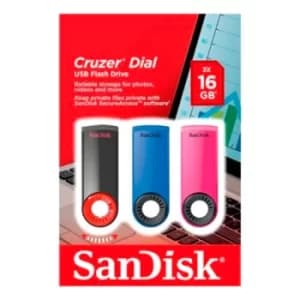 Image of SanDisk Cruzer Dial 16GB 3 Pack
