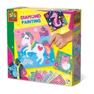 Image of SES CREATIVE Happy Animals Diamond Painting, 3 Years and Above (14701)