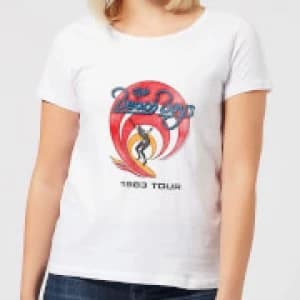 Image of The Beach Boys Surfer 83 Womens T-Shirt - White - 3XL