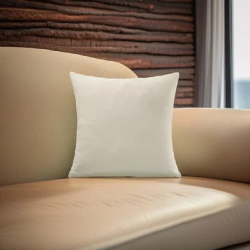 Image of Luxury Living Velvet Chenille Cushion Cream