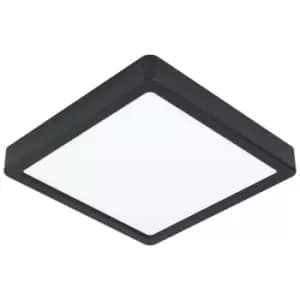 Image of Wall / Ceiling Light Black 210mm Square Surface Mounted 16.5W LED 3000K