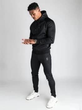 Image of Gym King Basis Poly Tracksuit Bottoms - Black
