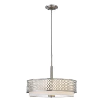 Image of Hinkley Fredrick Ramond Jules 3 Light Pendant / Semi-Flush Brushed Nickel