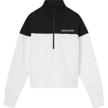 Image of Calvin Klein Jeans Back Logo Zip Top - CK BLACK BEH