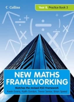 Image of New Maths Frameworking Year 8 Practice Book 3 by Kevin Evans Paperback