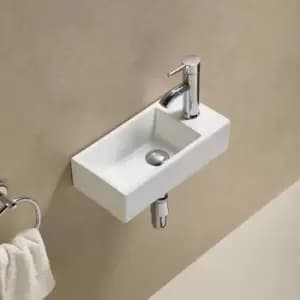 Image of Detroit 405mm Right Hand Wall Hung Basin and Square Bottletrap