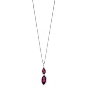 Image of Twist Navette Amethyst Crystal Pendant P4799M