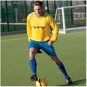 Image of Precision Marseille Shirt & Short Set 30-32 Yellow/Royal