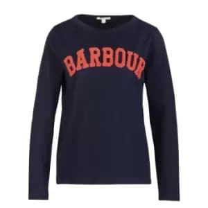 Image of Barbour Womens Bracken Tee Navy 10