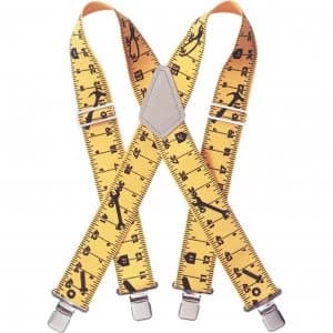 Image of Kunys Work Trouses Braces Yellow