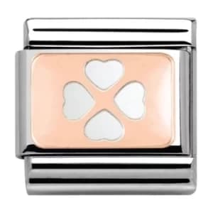 Image of Nomination CLASSIC Rose Gold Four Leaf Clover Charm 430101/10