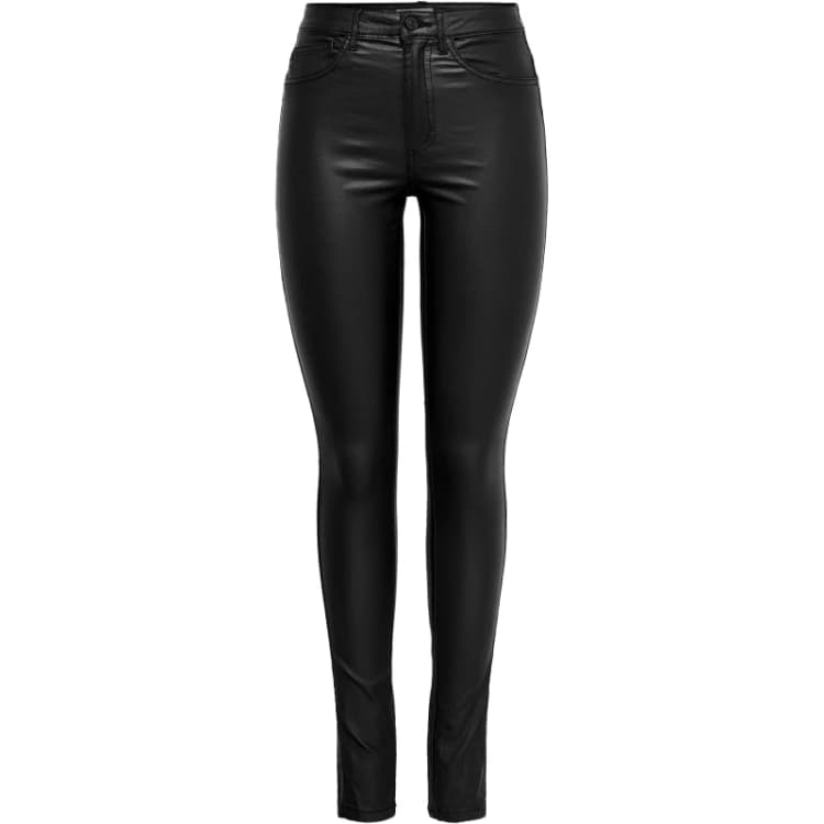 Image of Only PU Coated Trousers Ladies Black female L