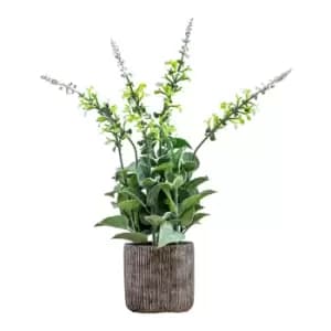 Image of Gallery Interiors Garner Potted Lavender White
