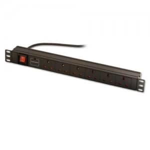 Image of Lindy 73564 surge protector 6 AC outlet(s) 250 V 3m Black