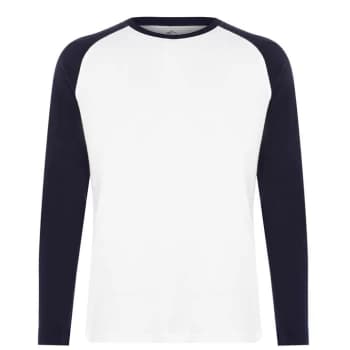 Image of Howick Long Sleeve Raglan Pyjama T Shirt - Navy
