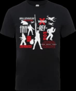Image of Star Wars The Last Jedi Rebels Mens Black T-Shirt - XL - Black