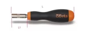 Image of Beta Tools 851 245 1/4" Hex Drive Magnetic Bit Holder L: 245mm L1: 125mm