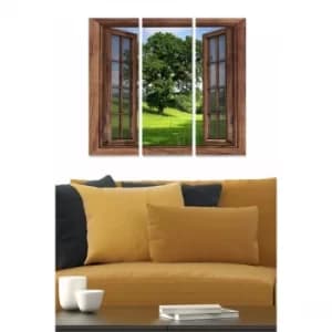 Image of MDF2994497 Multicolor Decorative MDF Painting (3 Pieces)