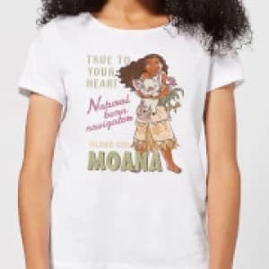 Image of Moana Natural Born Navigator Womens T-Shirt - White - L