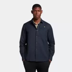 Image of Mens Panelled Cut Shirt - Dark Navy - L