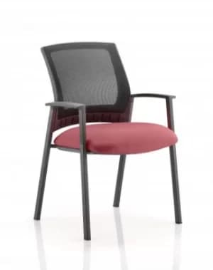 Image of Metro Visitor Chair Bespoke Colour Seat Ginseng Chilli