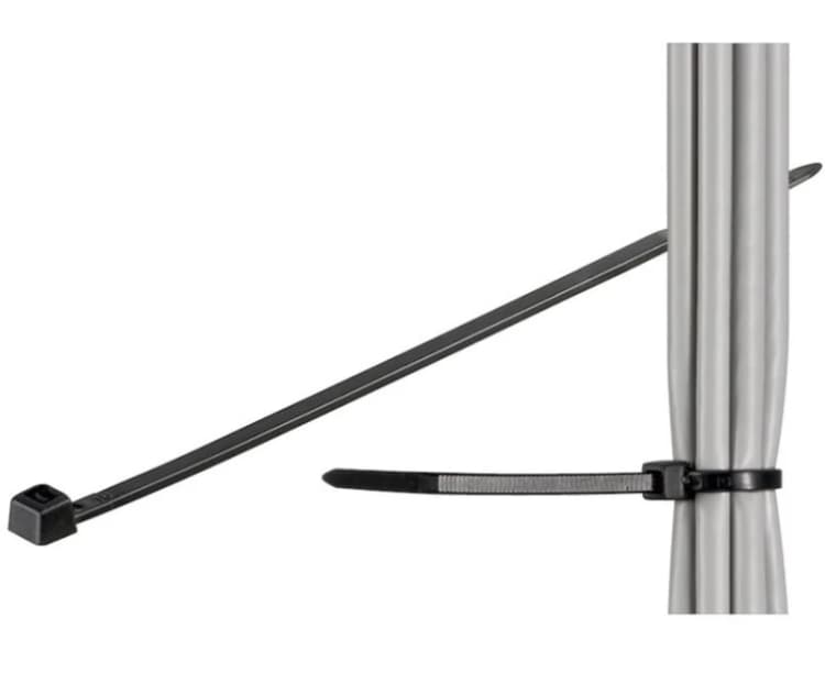 Image of Microconnect CABLETIE3 cable tie Ladder cable tie Black 100 pc(s)