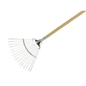 Image of Kent & Stowe Stainless Steel Long Handled Lawn & Leaf Rake, FSC