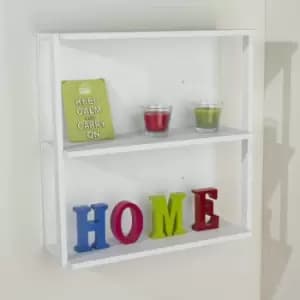 Image of Arran 3 shelf, medium wall unit - matt white
