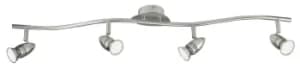 Image of SPOT LED 4 Light Adjustable Spotlight Bars Nickel 400lm 2700K 94.5x16.5cm