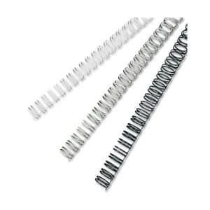 Image of GBC A4 5mm Binding Wire Elements 34 Loop 35 Sheet Capacity Silver Pack of 100
