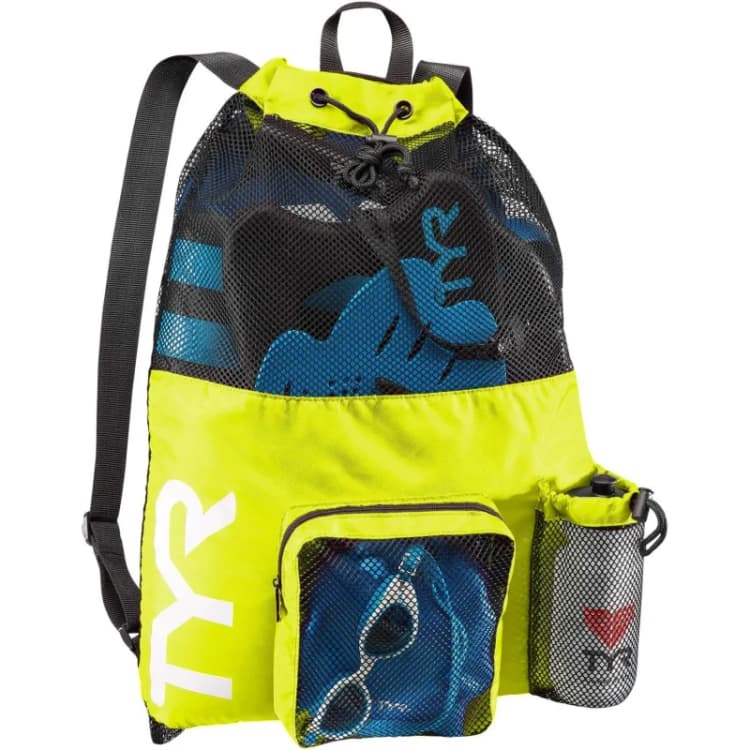 Image of Mesh backpack TYR Mummy Jaune Unisex 40 L