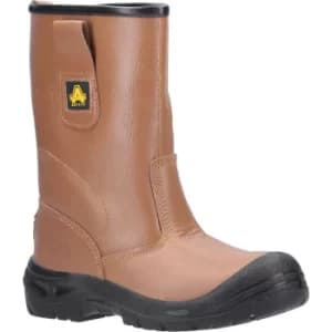 Image of Amblers Mens Safety FS142 Water Resistant Safety Rigger Boots Tan Size 11