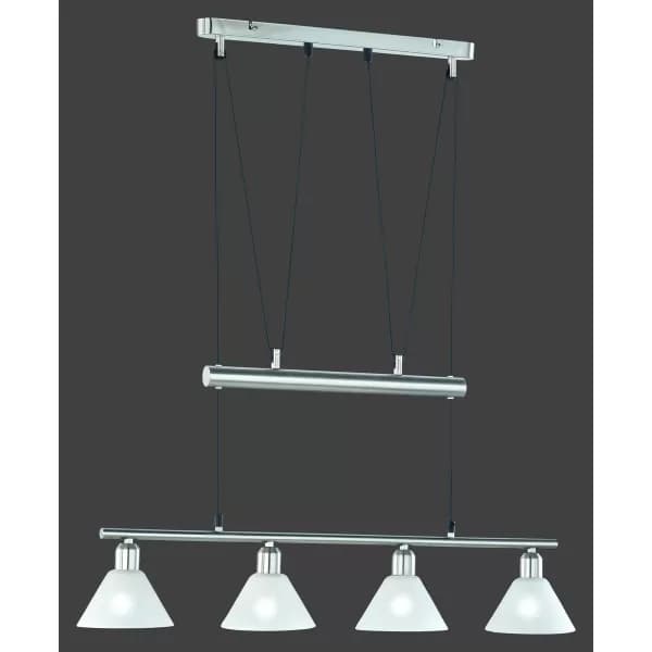 Image of Stamina Modern 4 Light Bar Pendant Ceiling Light Nickel Matt