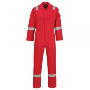 Image of Biz Flame Mens Aberdeen Flame Resistant Antistatic Coverall Red 3XL 32"